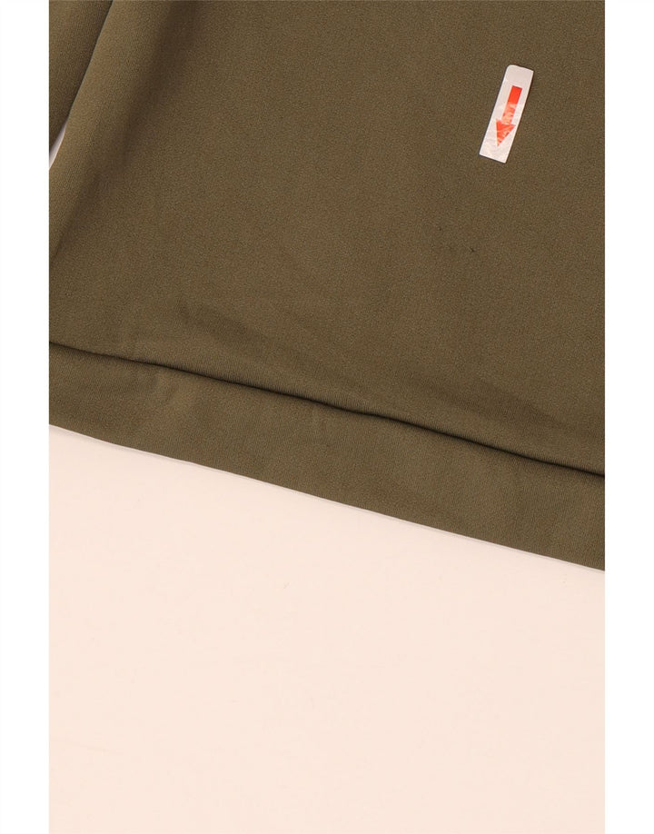 Nike Haut Dri Fit à manches longues pour homme XL Kaki Polyester