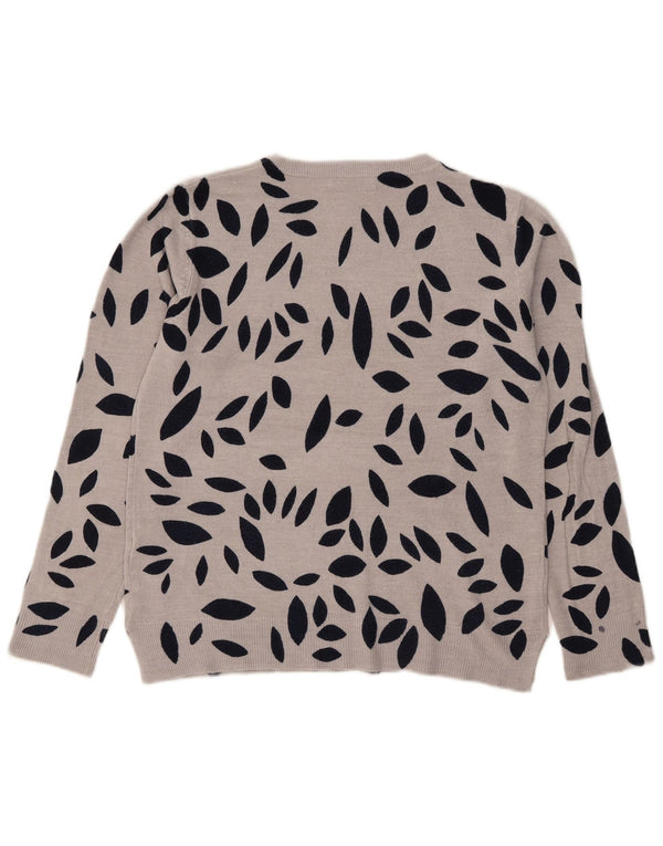 Marks & Spencer Pull col bateau pour femme UK 14 Large Gris
