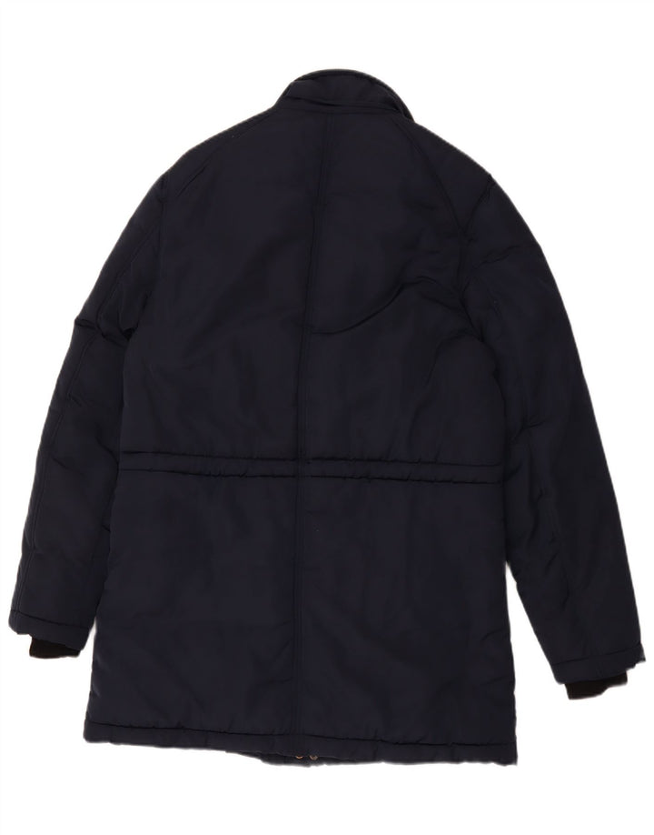 Guess Manteau rembourré pour homme UK 40 Large Bleu Marine Polyester