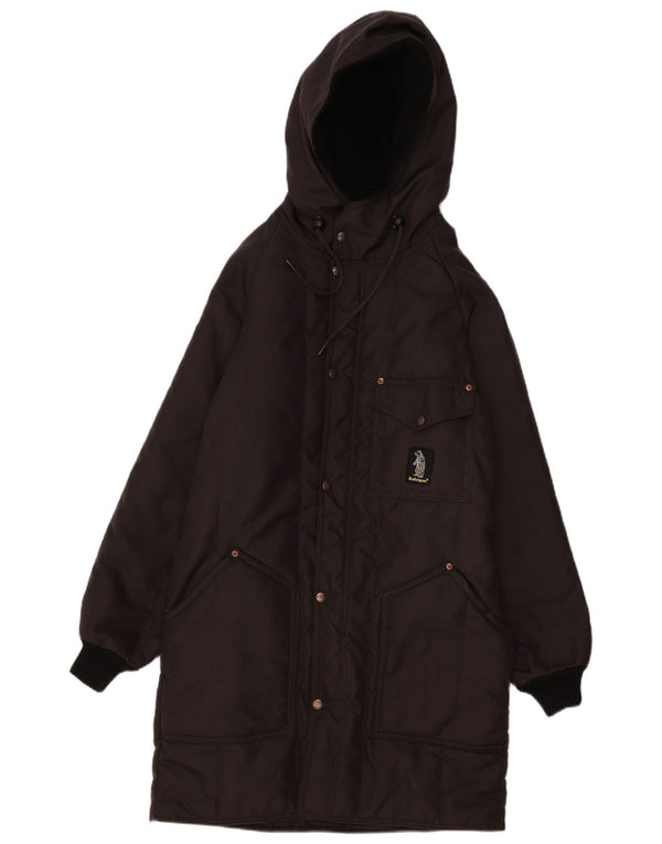 Refrigue Manteau rembourré à capuche pour homme UK 38 Medium Noir