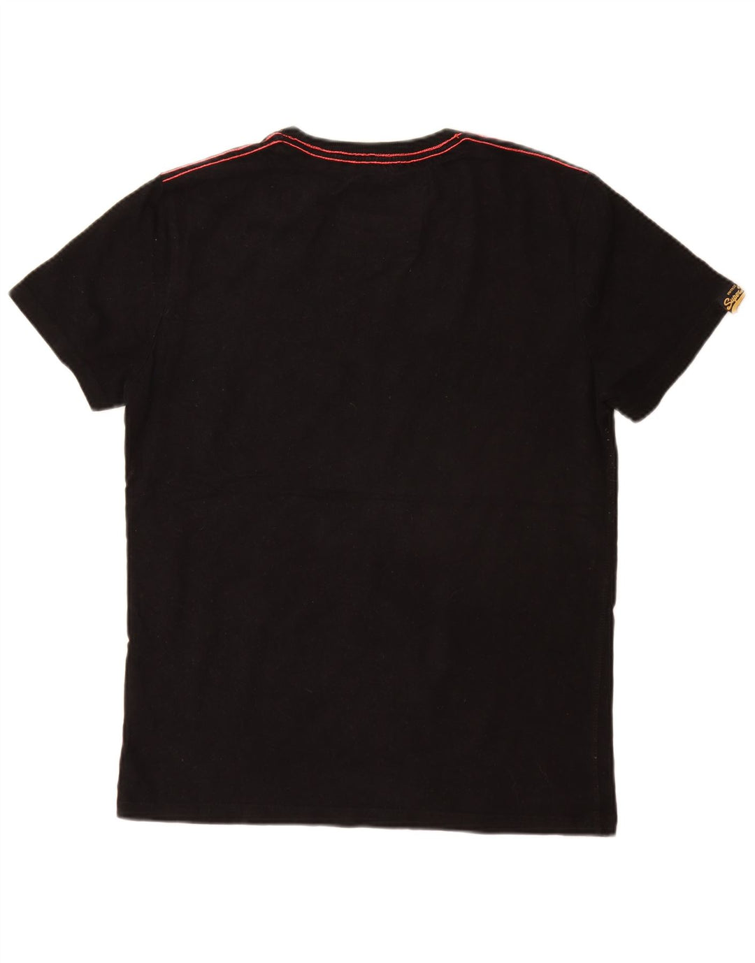 SUPERDRY T-Shirt Graphique Homme Haut Large Noir Coton