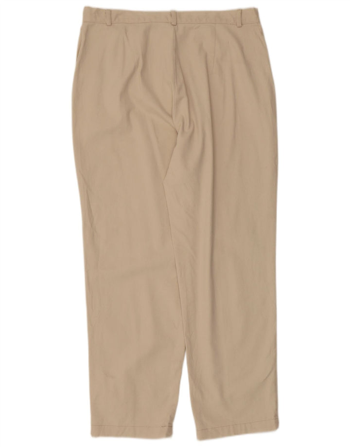 Dockers Pantalon décontracté taille haute pour femme US 14 XL W34 L27 Coton beige
