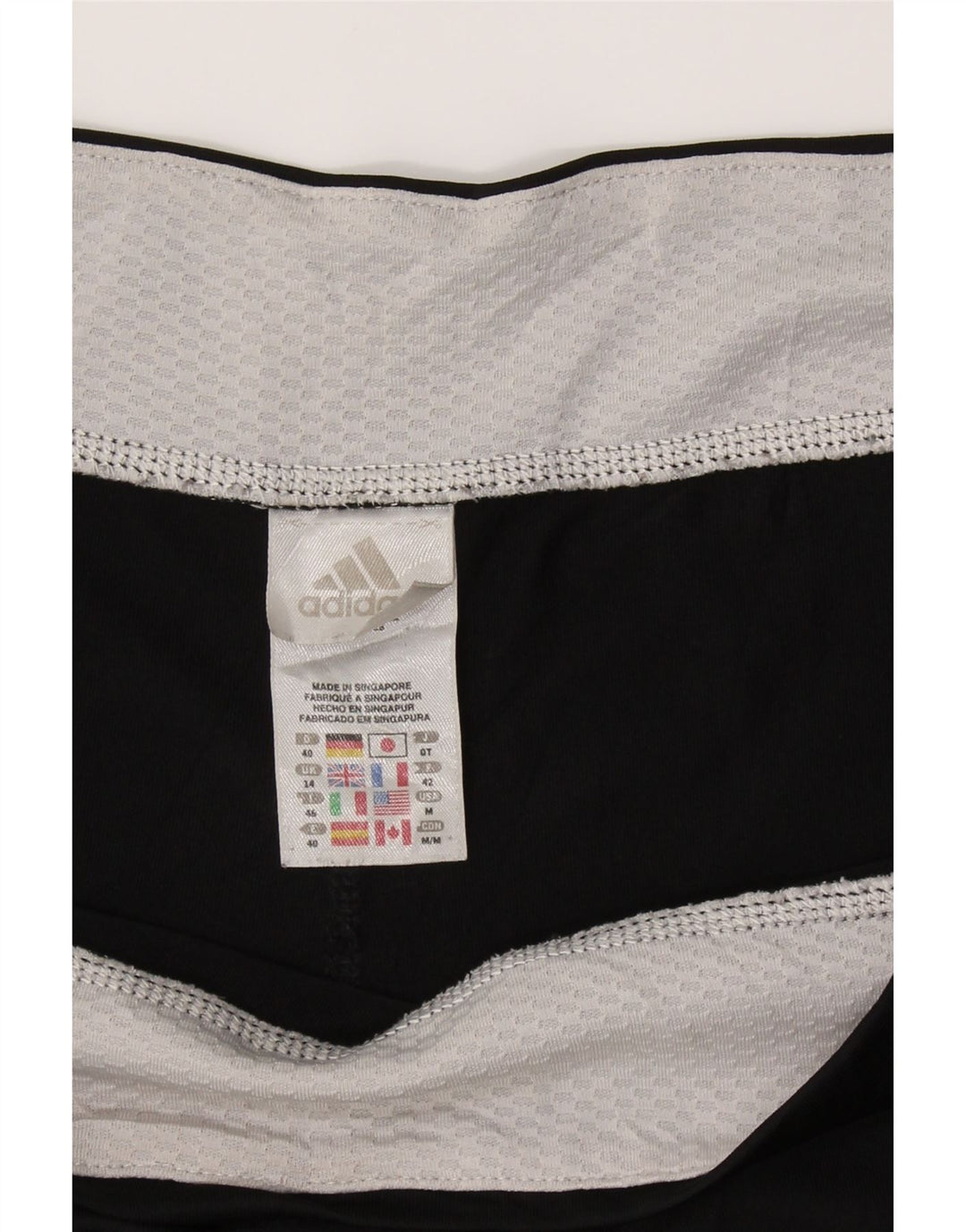 ADIDAS Womens Bermuda Sport Shorts UK 14 Large Black Polyester Vintage Adidas and Second-Hand Adidas from Messina Hembry 