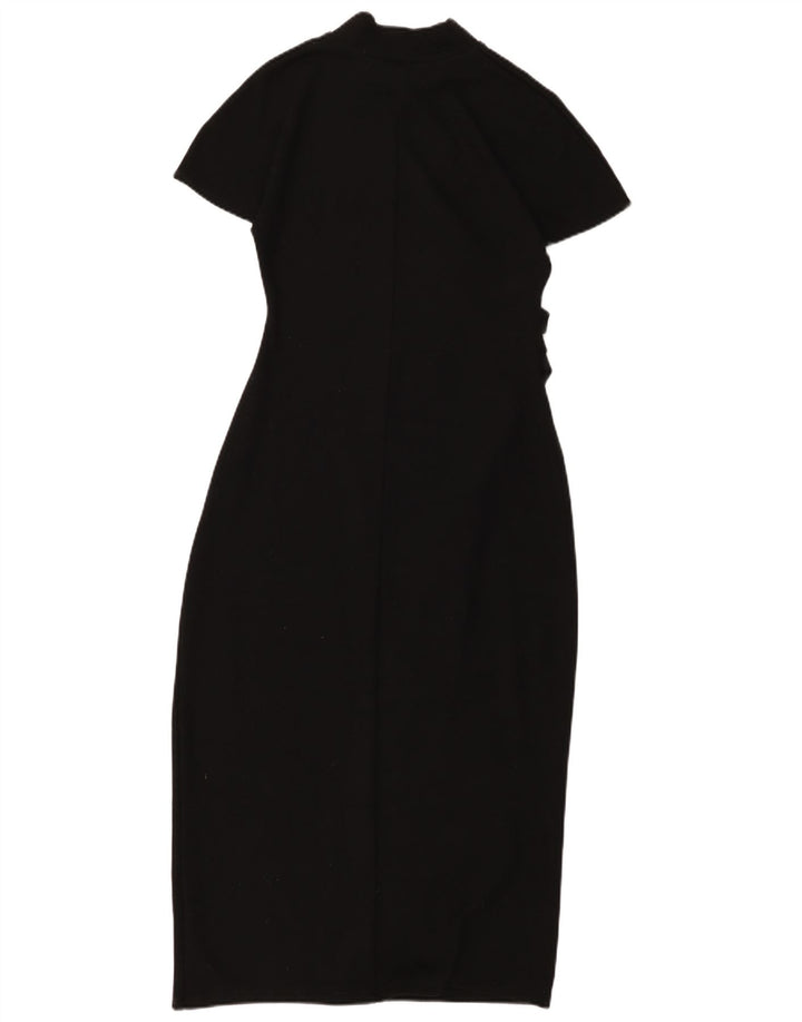 Zara Robe Maxi Femme UK 14 Large Noir
