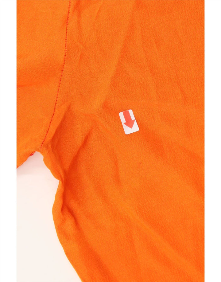 VINTAGE Womens Casual Shorts Medium W30  Orange Viscose Vintage Vintage and Second-Hand Vintage from Messina Hembry 