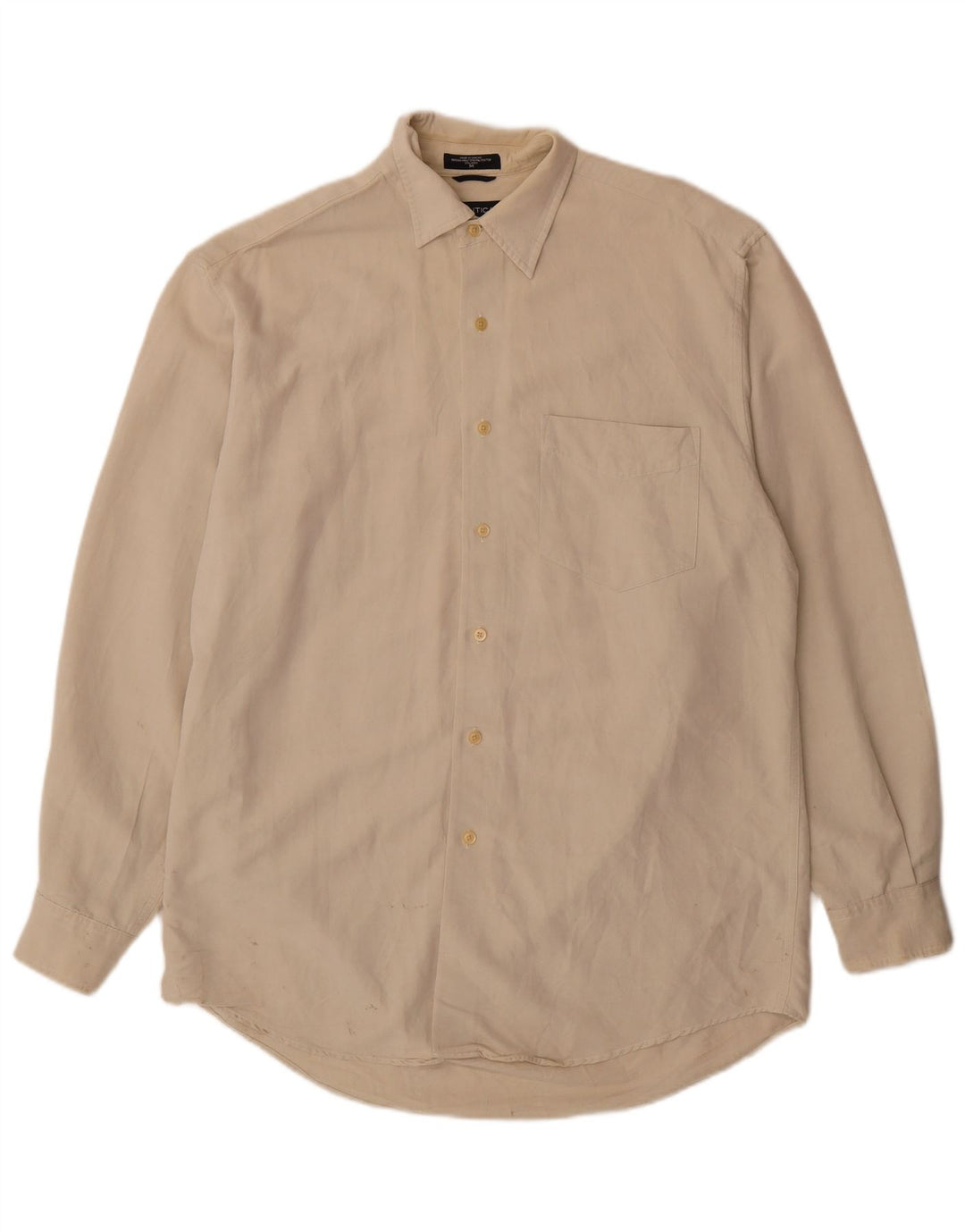Nautica Chemise Homme Rayonne Beige Moyen