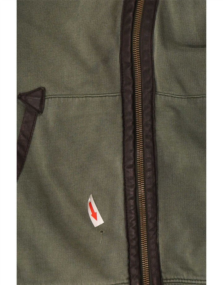 Armani Jeans Veste De Survêtement Homme Vert Moyen Coton