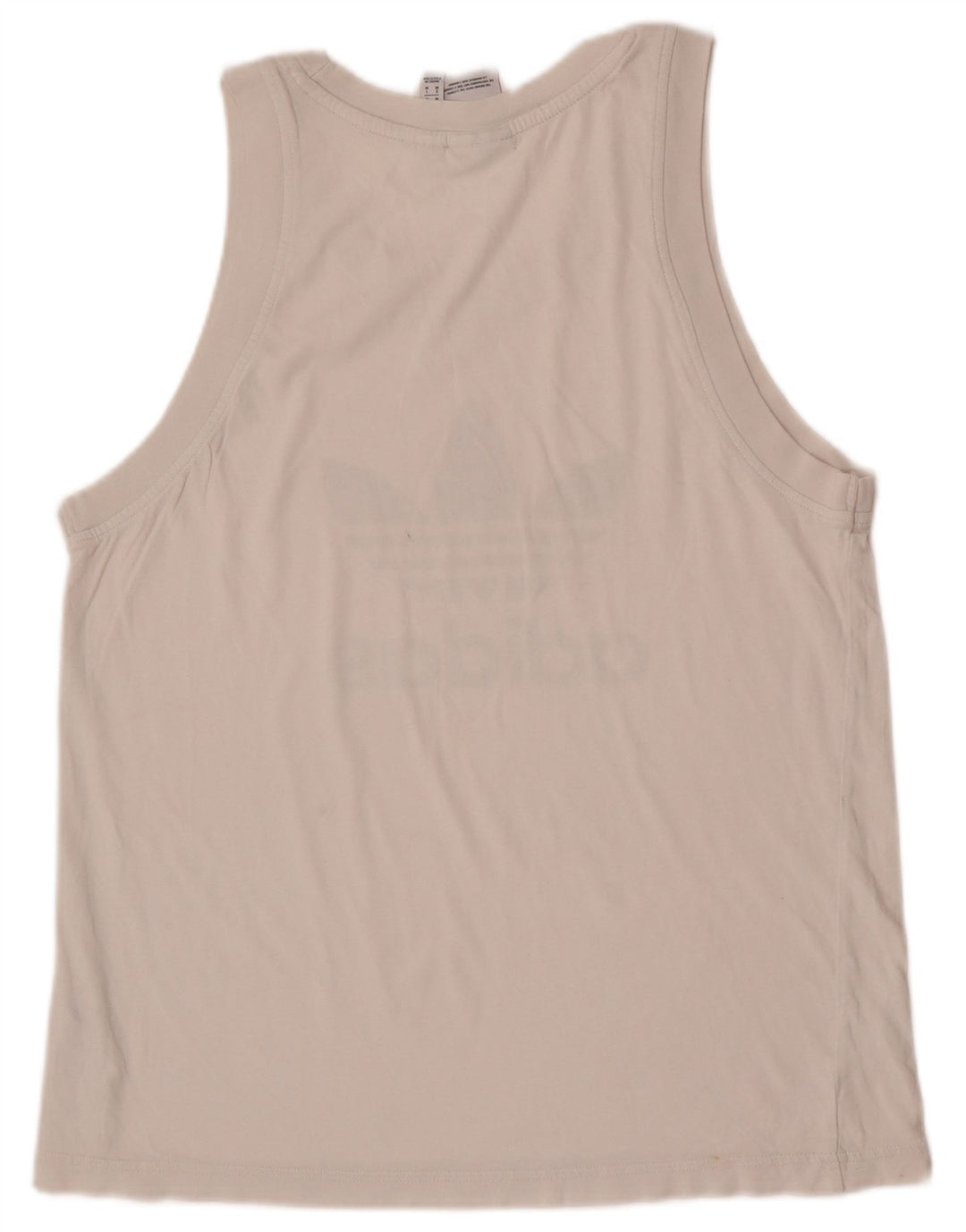 Adidas Débardeur graphique pour homme en coton blanc moyen
