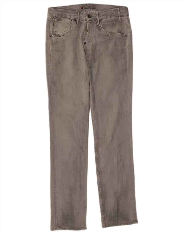 Levi's Jean Slim 519 Femme W30 L32 Gris Coton