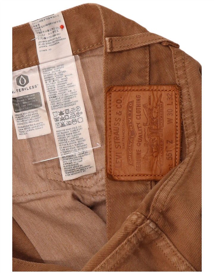 Levi's Jean Droit 551 Homme Marron Coton W30 L32