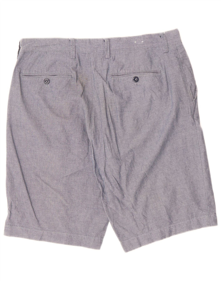 J. CREW Short Chino Homme W33 Bleu Moyen Coton