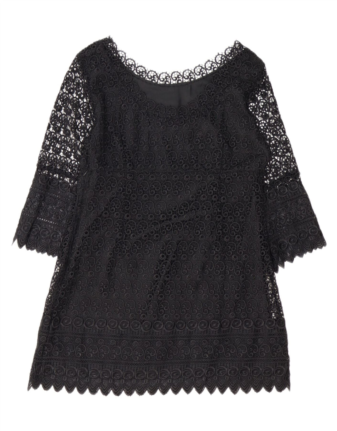PRINCIPLES Petite robe fourreau à manches 3/4 pour femme UK 14 Noir moyen