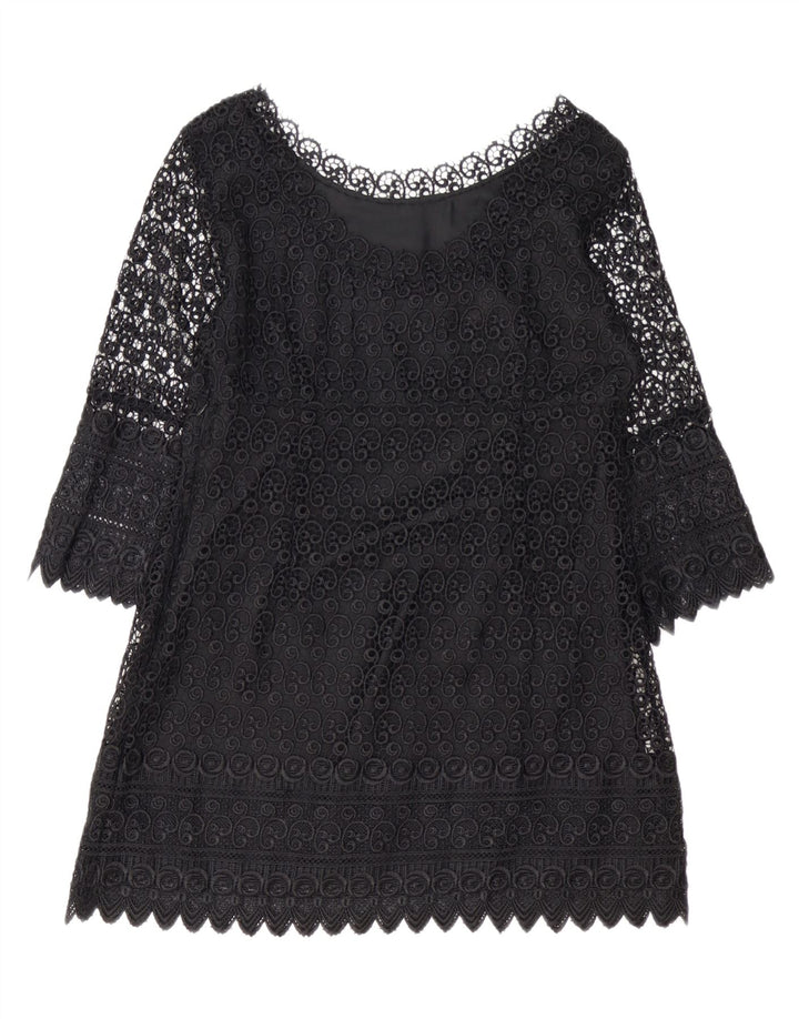 PRINCIPLES Petite robe fourreau à manches 3/4 pour femme UK 14 Noir moyen