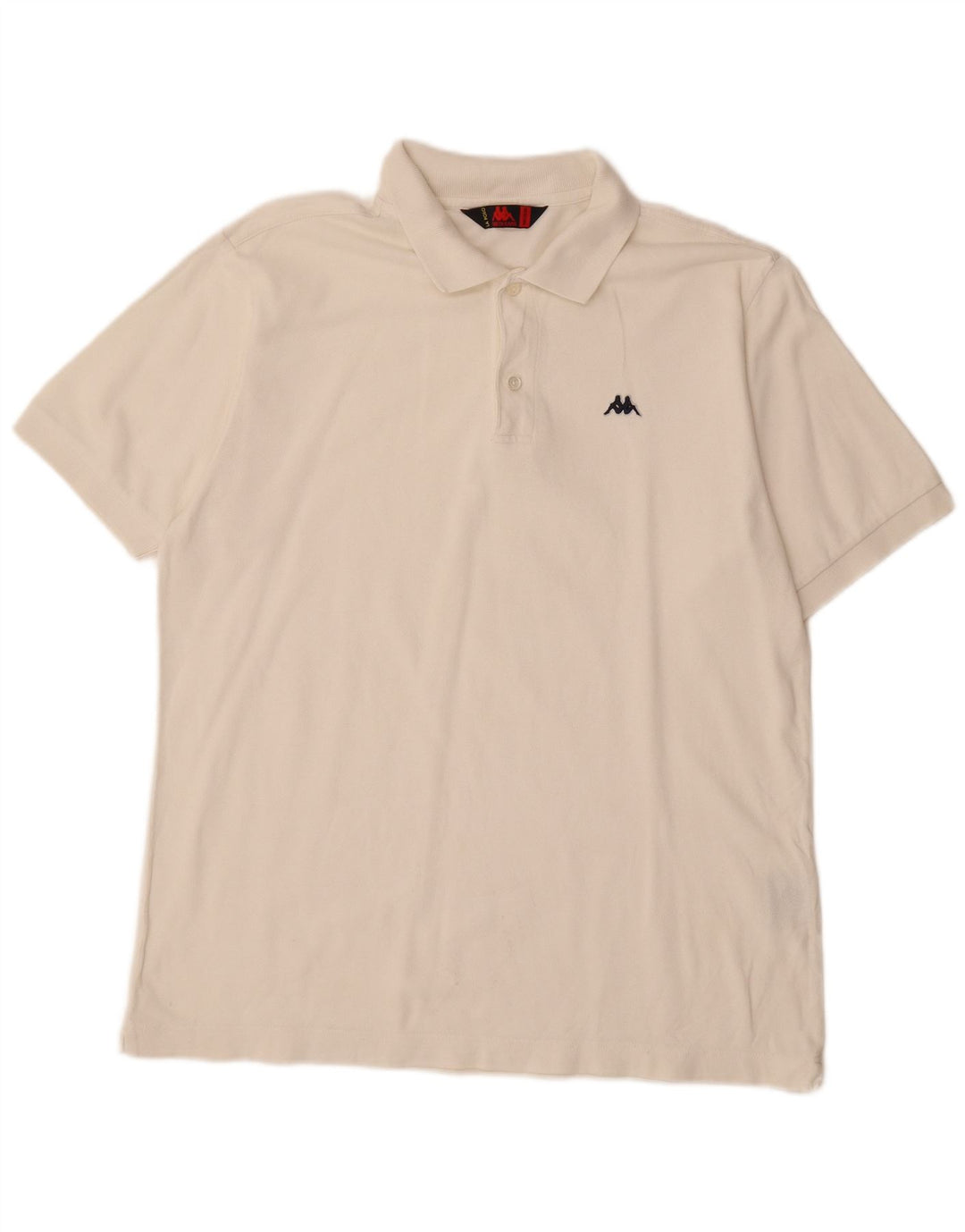 KAPPA Polo Homme Blanc Moyen Coton