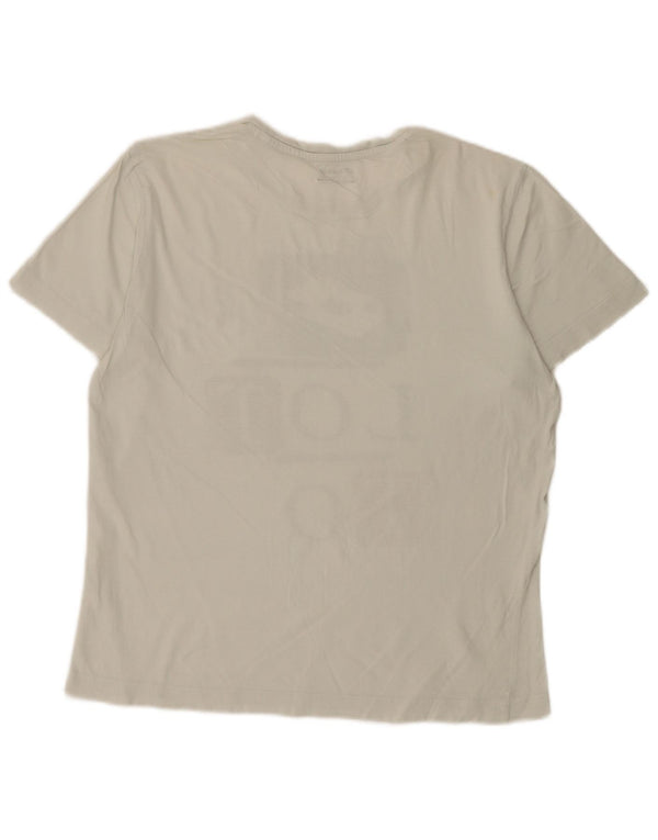 Lotto Mens Graphic T-Shirt Top Medium White