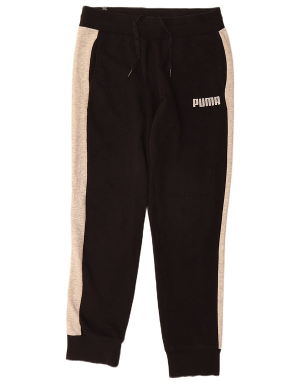 Puma Pantalon de survêtement pour homme en coton color block Noir Taille S