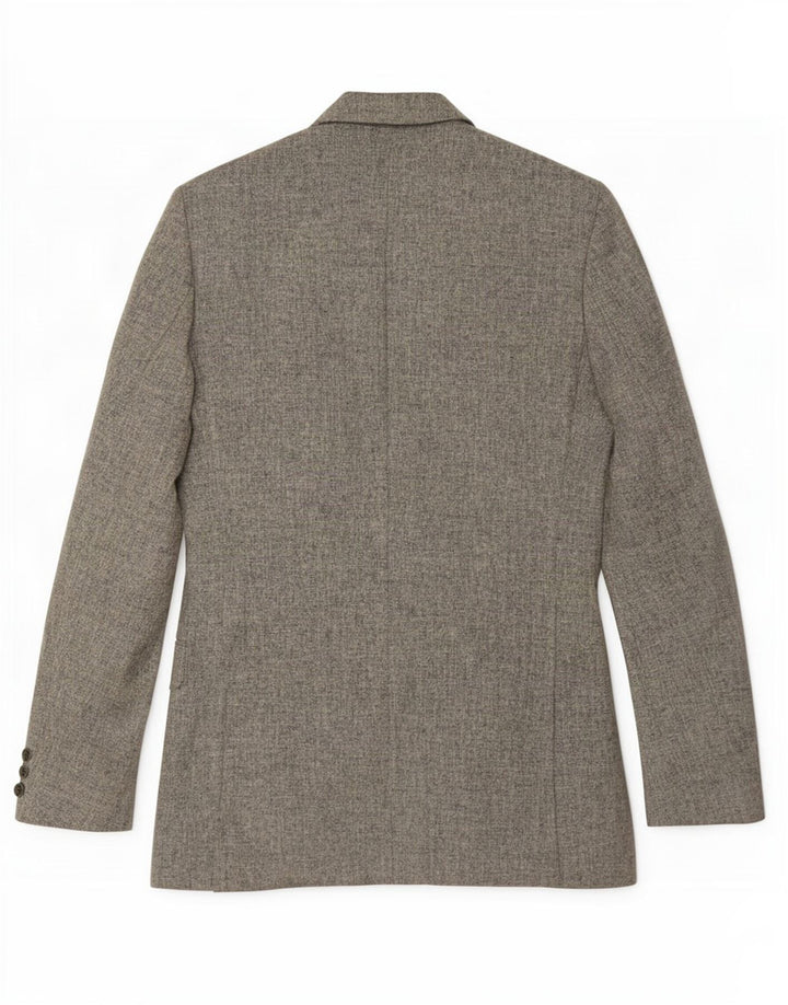 Wellington Veste Blazer 2 Boutons Homme UK 38 Laine Mouchetée Gris Moyen