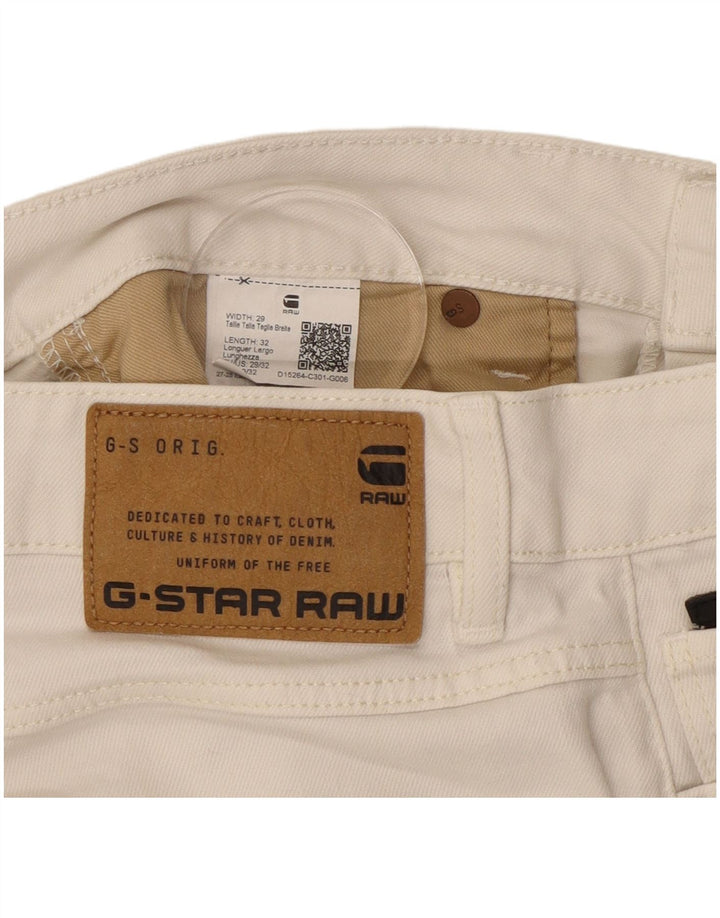 G-STAR Jean Slim Femme W29 L29 Coton Blanc
