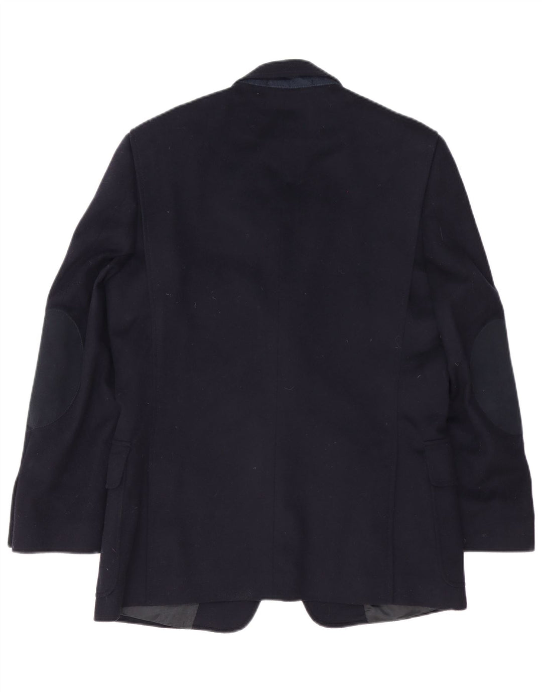 vintage Homme 2 Bouton Blazer Veste IT 48 Moyenne Bleu Marine Laine Vierge