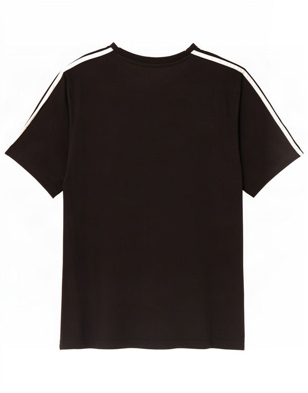 Adidas T-Shirt Homme Haut Noir Moyen Coton