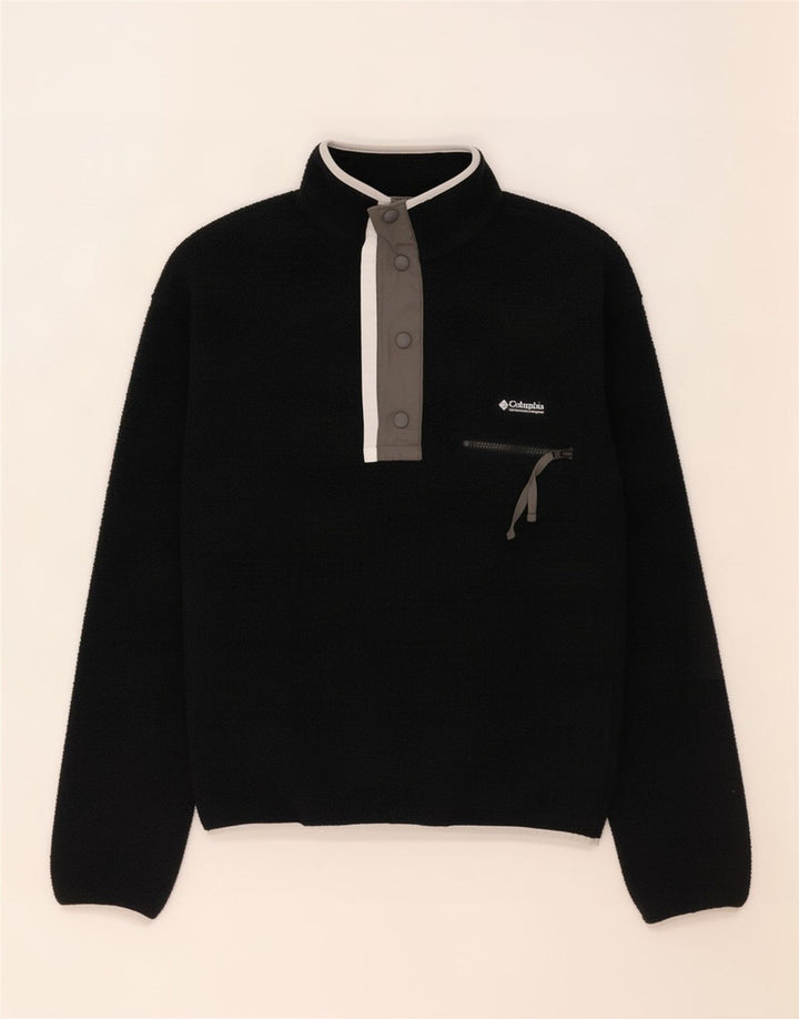 Columbia Pull polaire à col boutonné pour homme 2XS Noir Polyester