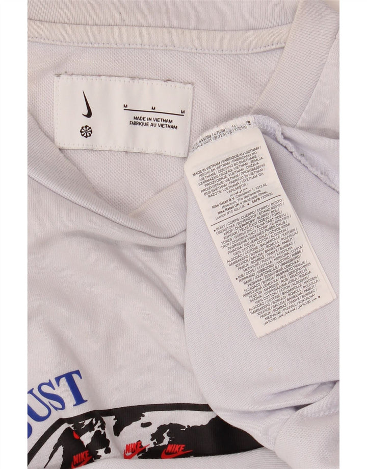 NIKE T-shirt graphique pour homme en coton blanc cassé moyen