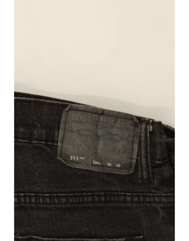 LEVI'S Boys 511 Slim Jeans 15-16 Years W30 L30 Black Cotton Vintage Levi's and Second-Hand Levi's from Messina Hembry 