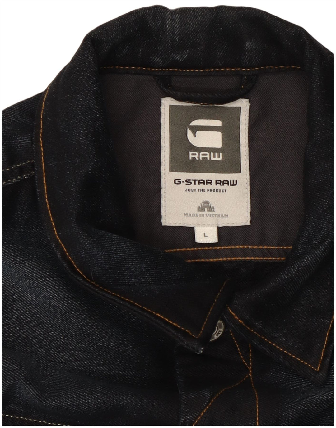 G-Star Veste en jean pour homme UK 40 Large Bleu marine