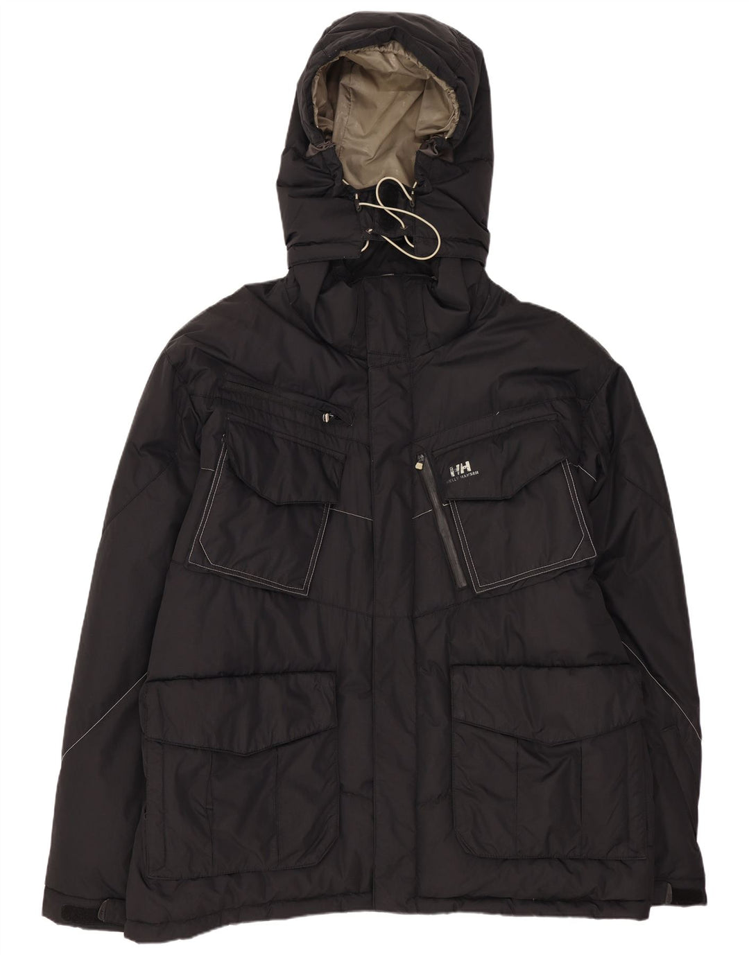 Helly Hansen Veste matelassée à capuche pour homme UK 42 XL Nylon noir