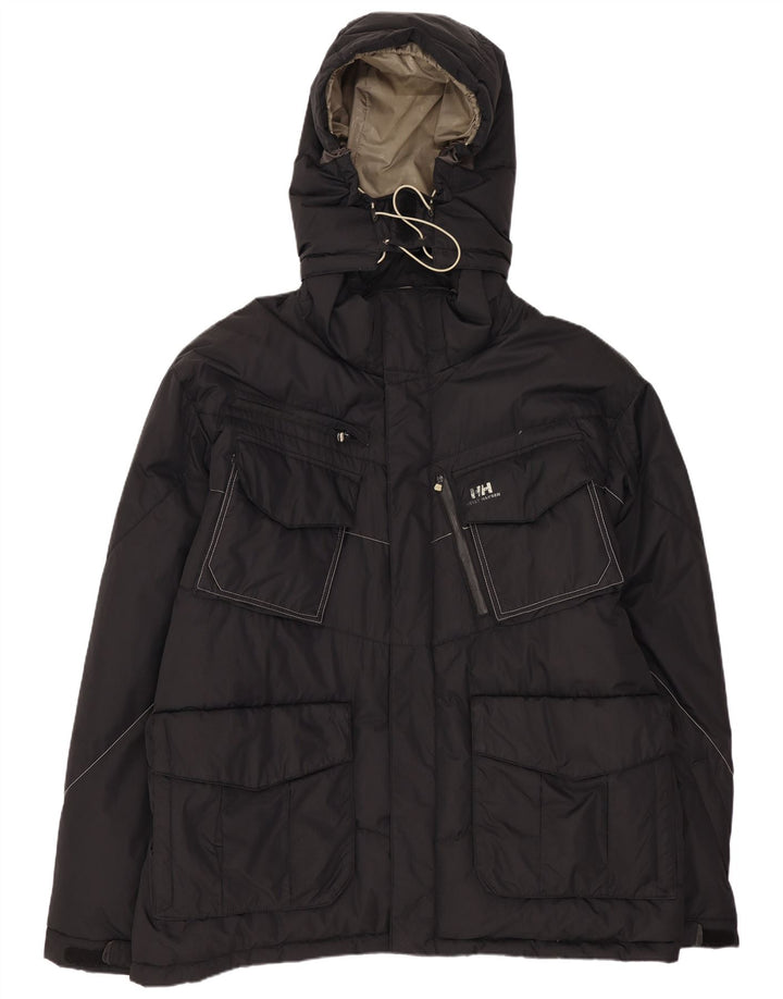 Helly Hansen Veste matelassée à capuche pour homme UK 42 XL Nylon noir