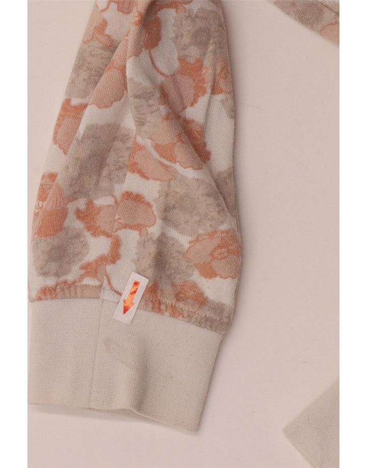 Vans Sweat-shirt surdimensionné graphique pour femme UK 14 Medium White Floral