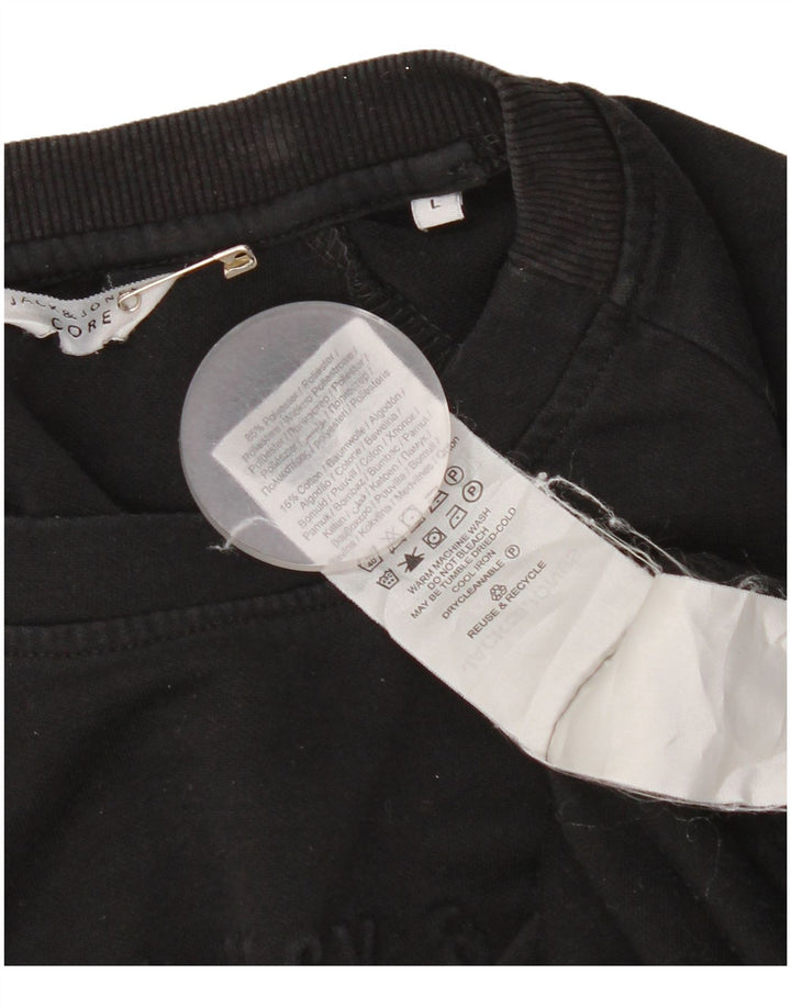 Jack & Jones Sweat-shirt pour homme Grand Noir Polyester