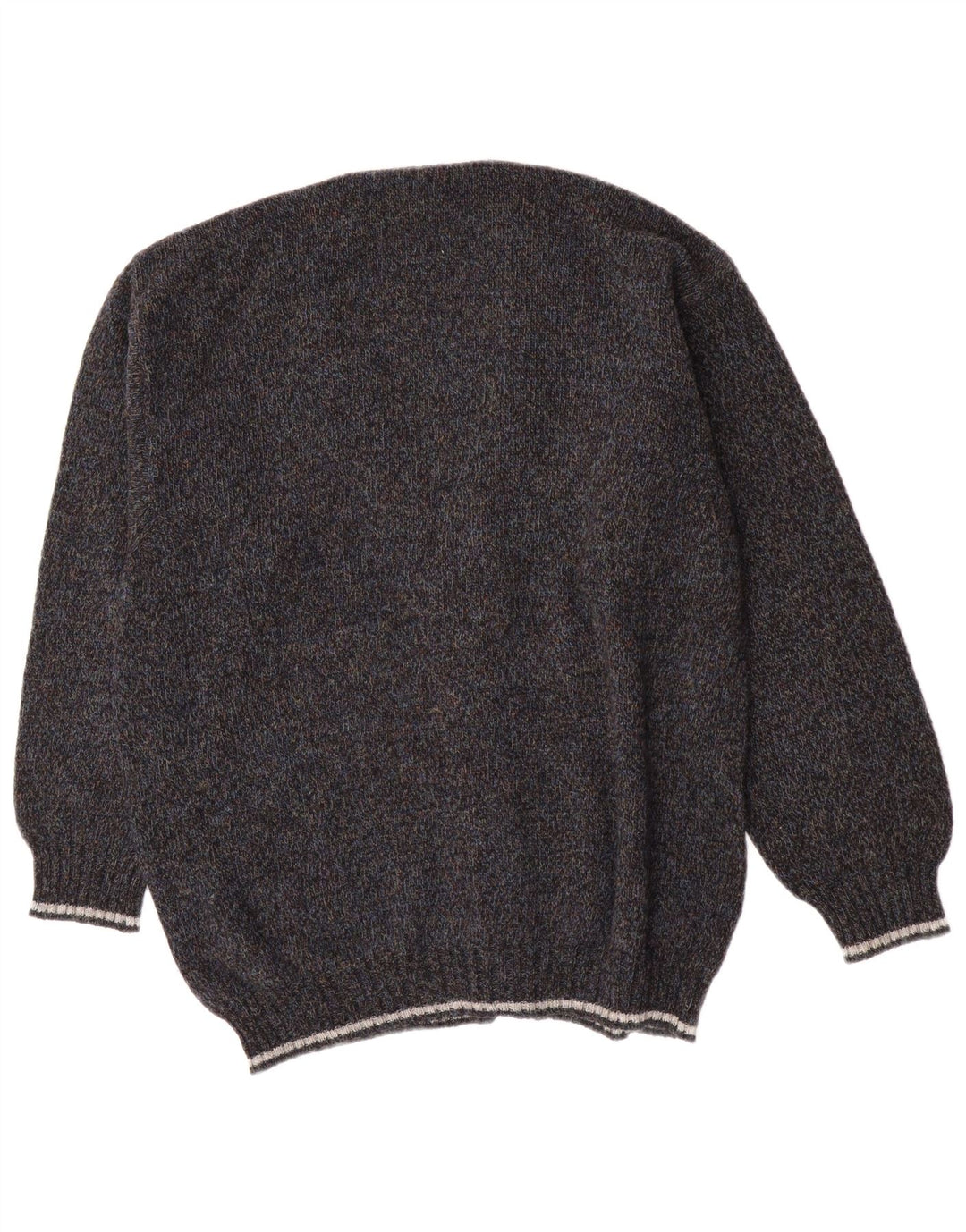 vintage Homme Cardigan Pull IT 54 XL Laine Grise