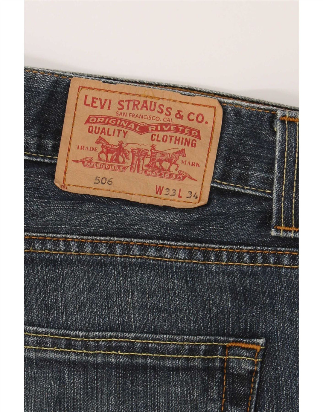 Levi's Jean Droit 506 Coupe Standard Homme Bleu W33 L31