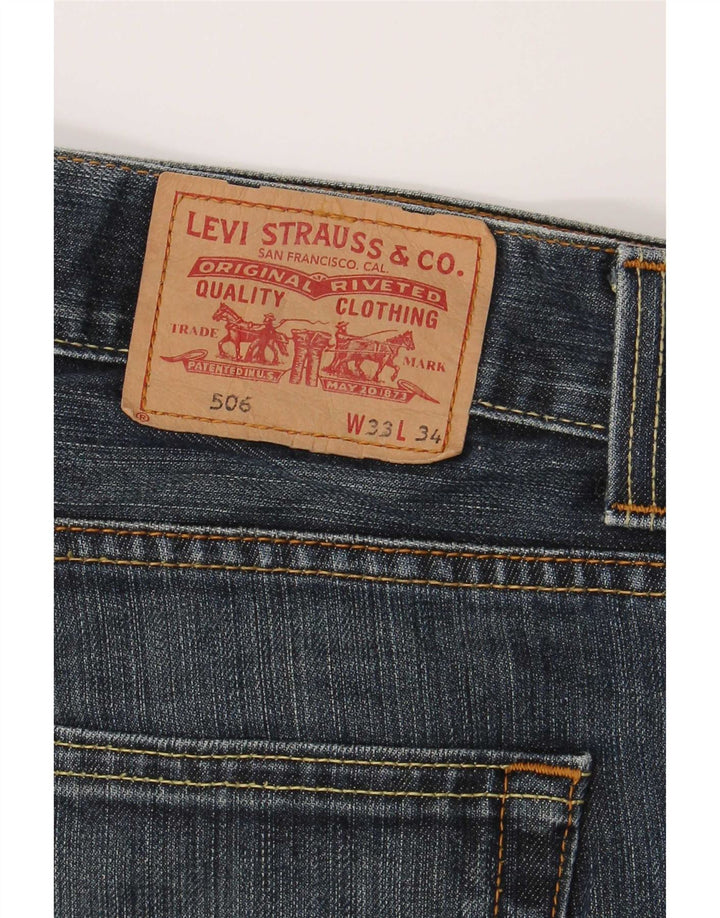 Levi's Jean Droit 506 Coupe Standard Homme Bleu W33 L31