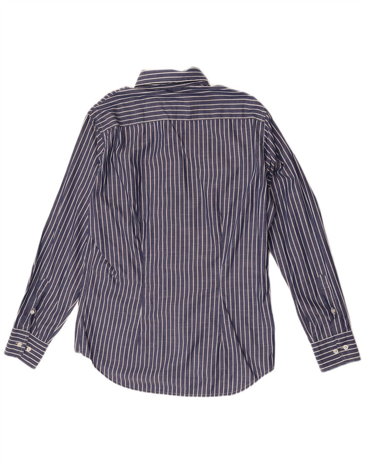 Fred Perry Chemise Slim Fit Homme Bleu Moyen Rayé Coton