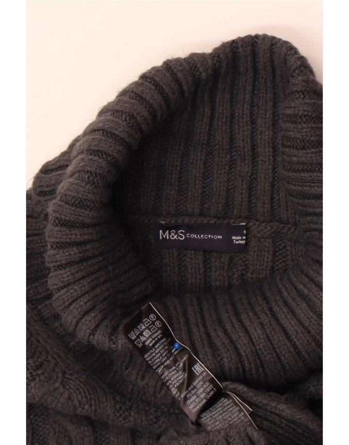 Marks & Spencer Débardeur surdimensionné pour femme UK 10 Small Gris Acrylique
