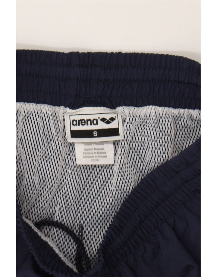 ARENA Mens Swimming Shorts Small  Navy Blue Polyester Vintage Arena and Second-Hand Arena from Messina Hembry 