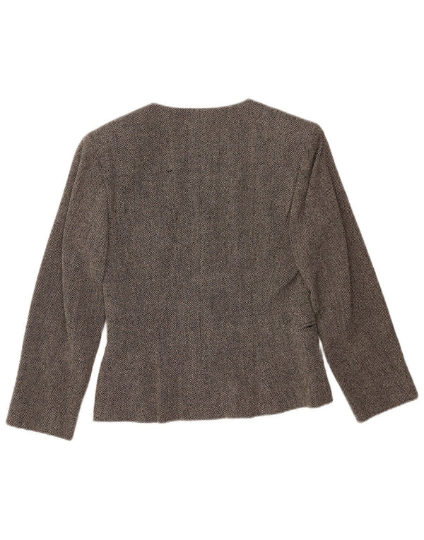 Maska Veste Blazer Croisée Femme IT 42 Gris Moyen à Chevrons