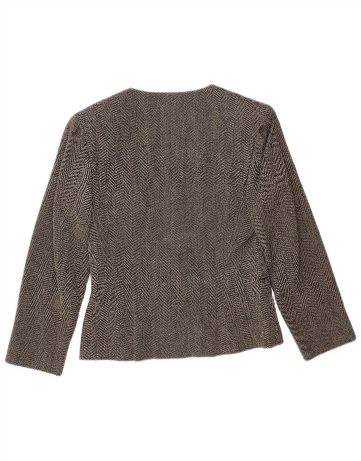 Maska Veste Blazer Croisée Femme IT 42 Gris Moyen à Chevrons