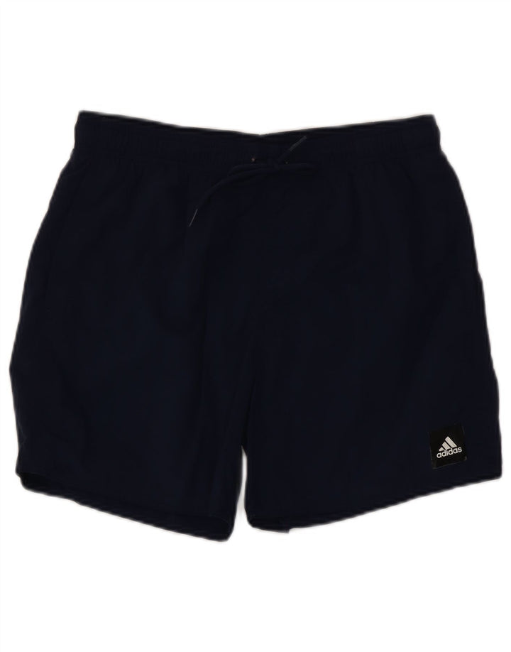 Adidas Short de sport pour homme en nylon bleu marine moyen