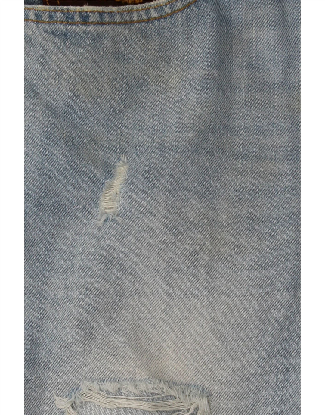 Uniforme Short en jean vieilli pour homme W30 en coton bleu moyen