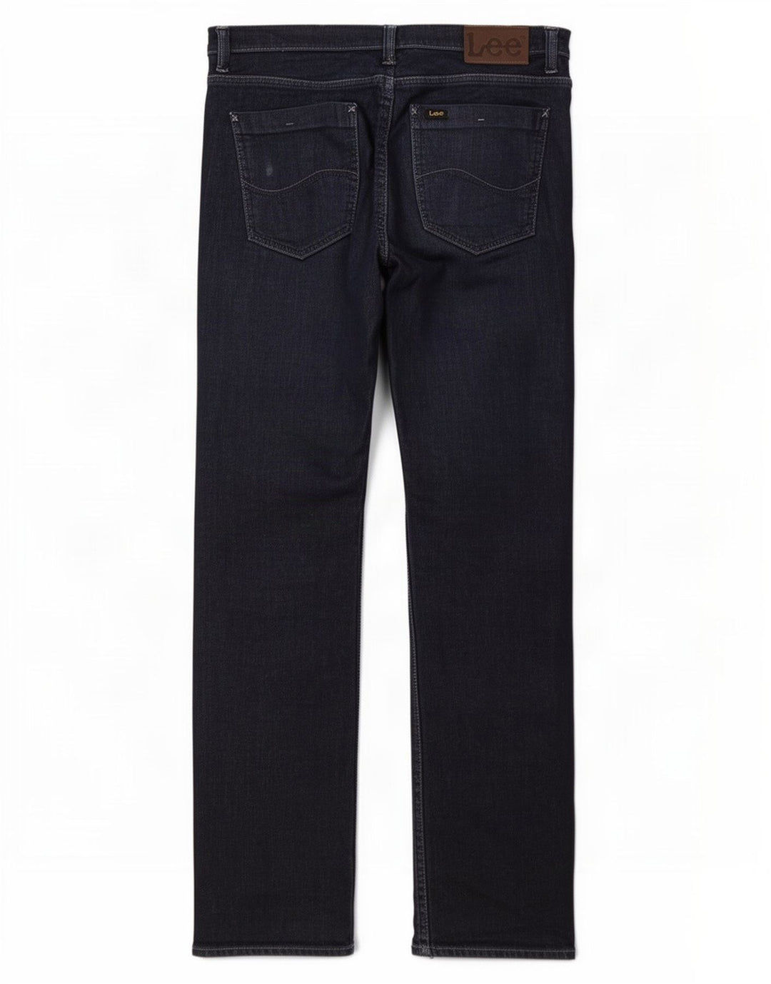 Lee Femme Powell Jean Droit W32 L34 Bleu Marine Coton