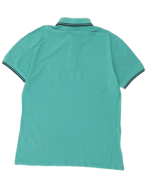 Fred Perry Polo Slim Fit pour Homme en Coton Turquoise Large