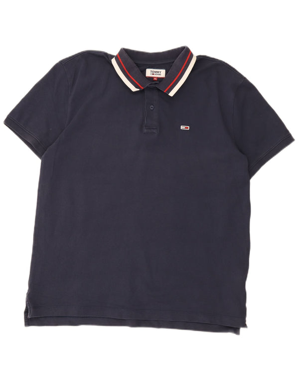 Tommy Hilfiger Polo Homme XL Bleu Marine Coton