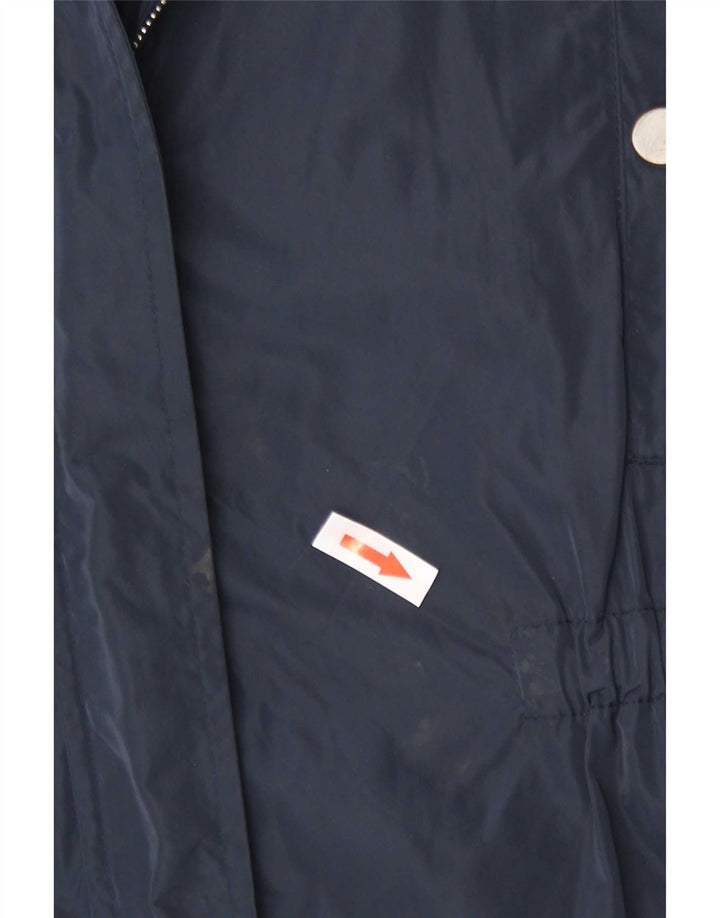 Imperméable à capuche pour femme Stefanel EU 40 Bleu marine moyen Polyester