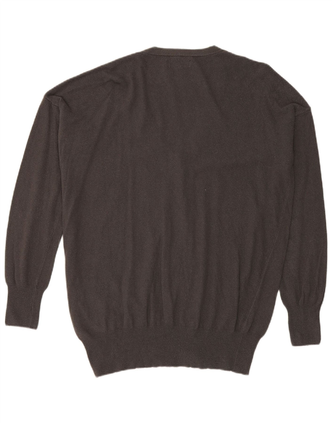 Trussardi Cardigan Pull XL Gris Viscose Homme