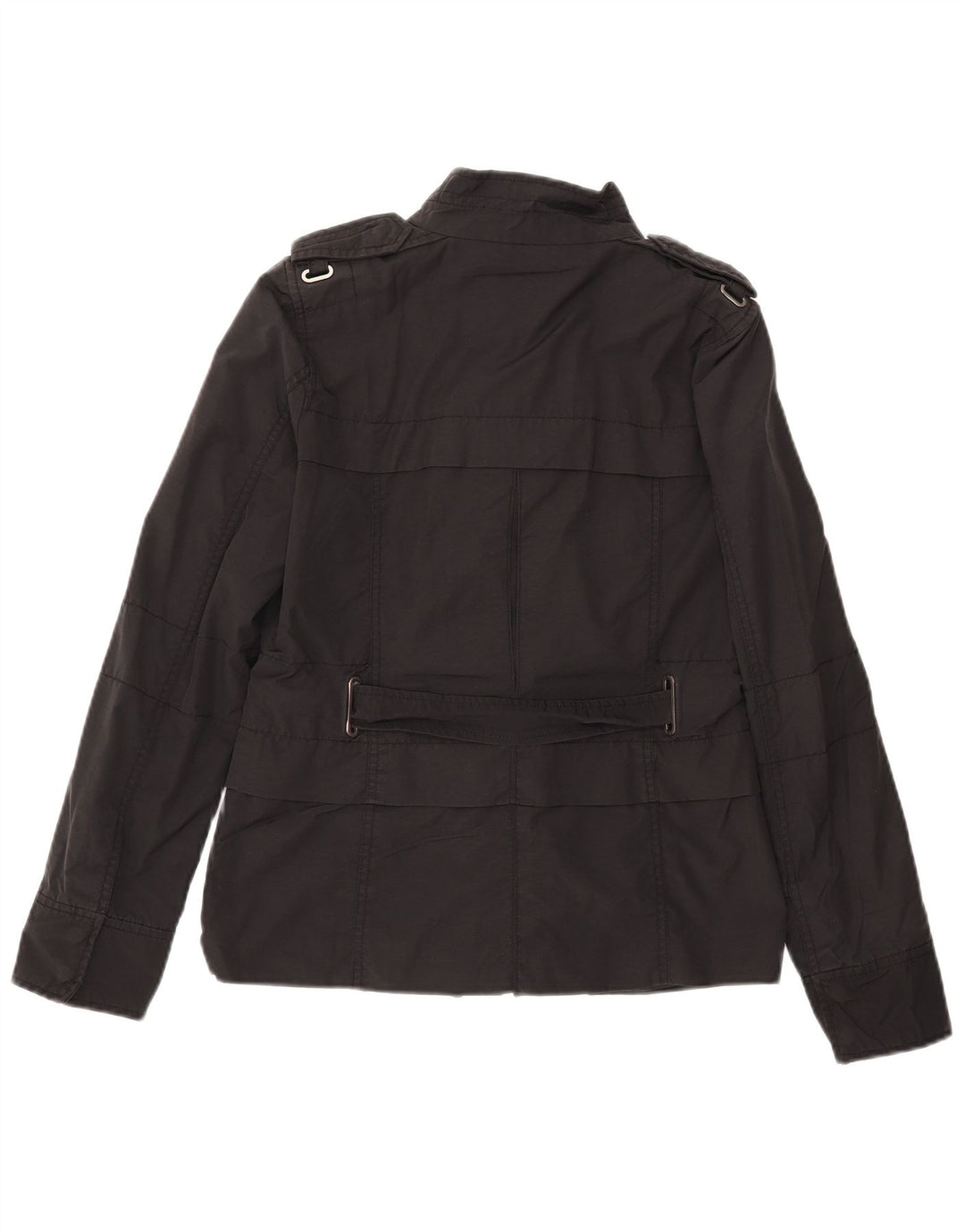 Zara Veste militaire pour femme UK 12 Medium Noir