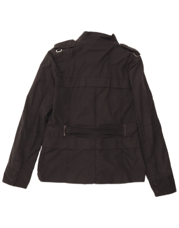 Zara Veste militaire pour femme UK 12 Medium Noir