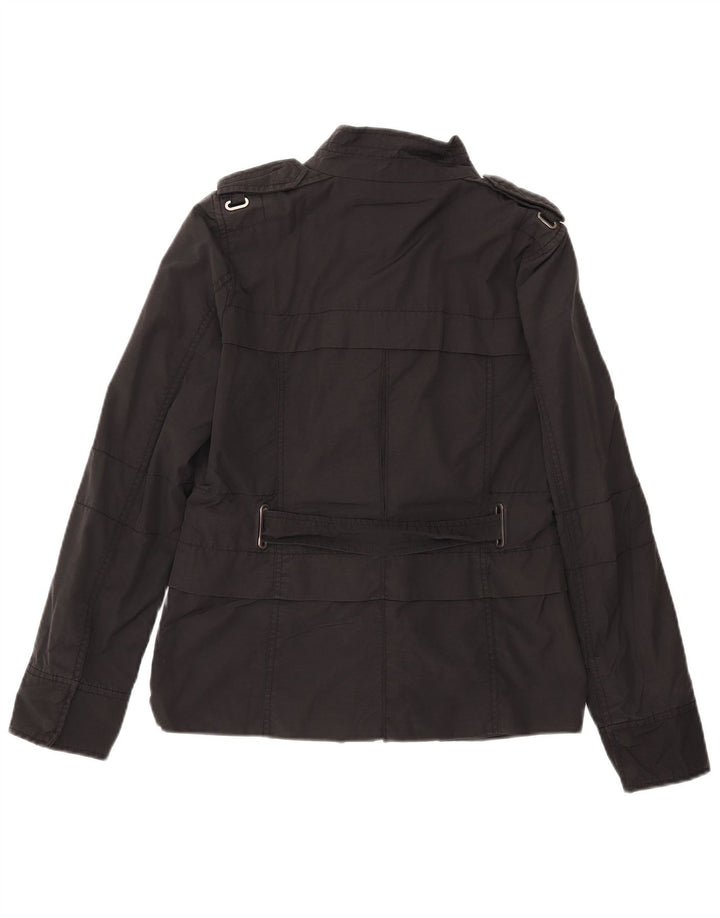 Zara Veste militaire pour femme UK 12 Medium Noir